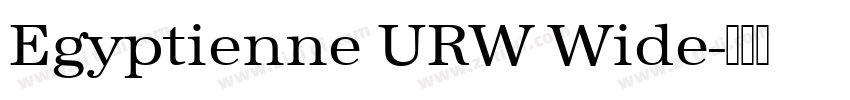 Egyptienne URW Wide字体转换